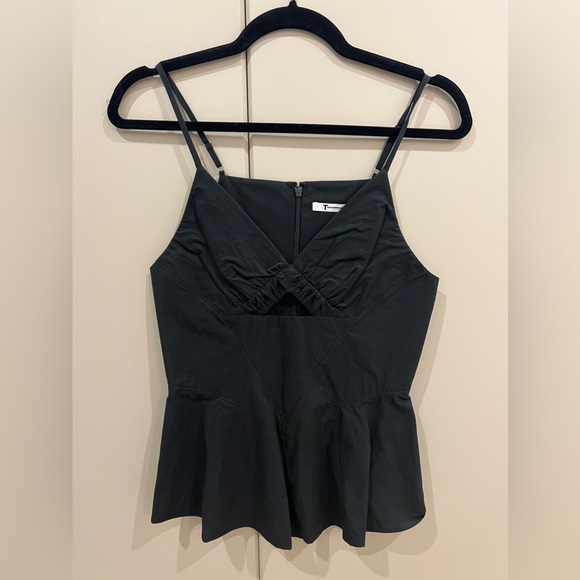 Alexander Wang keyhole tank top poplin 0 XS - Picture 2 of 6